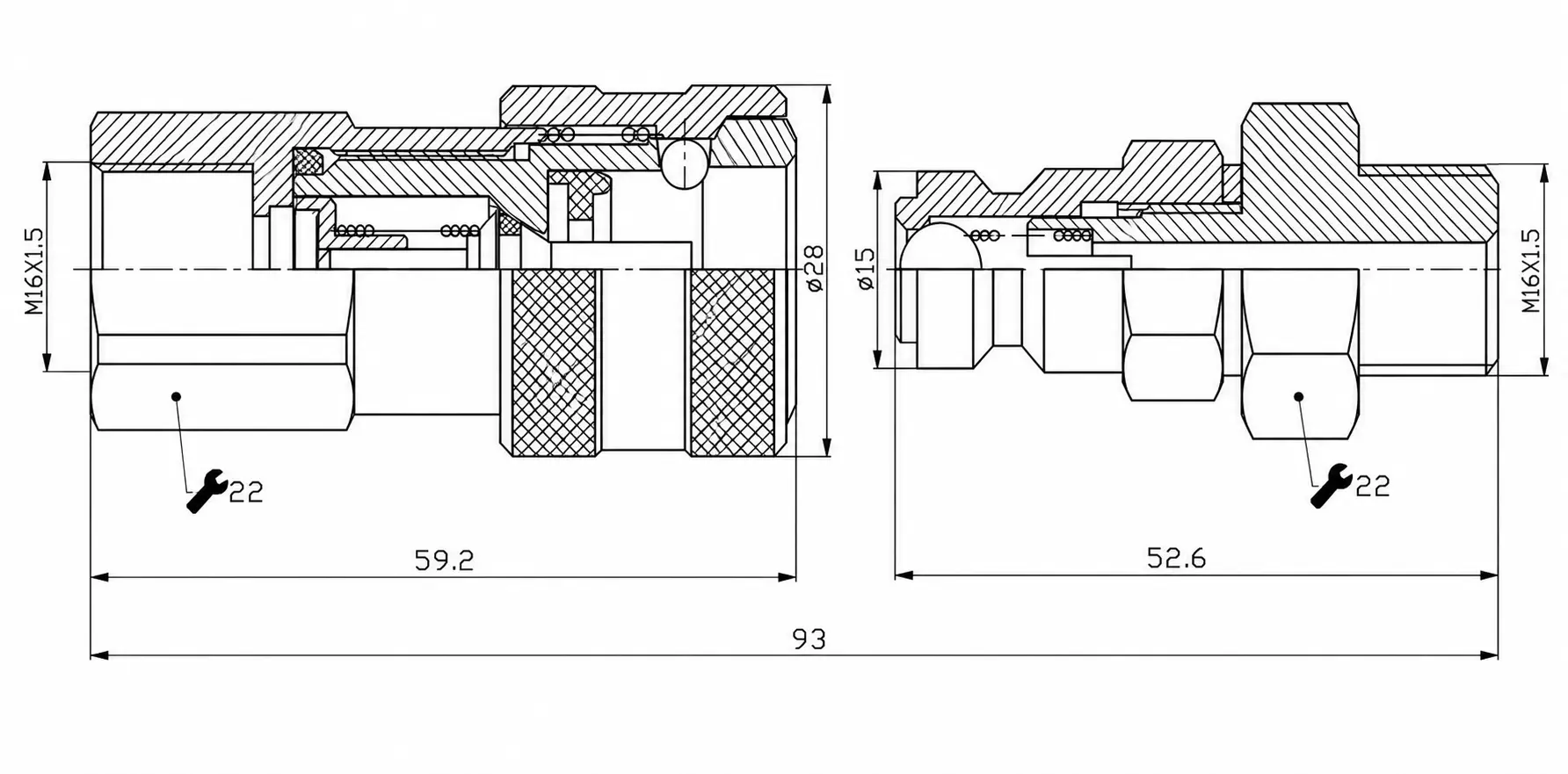 ZY-LKJI coupling sectional drawing
